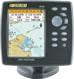 N560、NF560 AIS,GPS,魚探プロッター e-chart